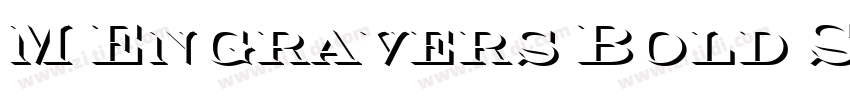 M Engravers Bold Si字体转换